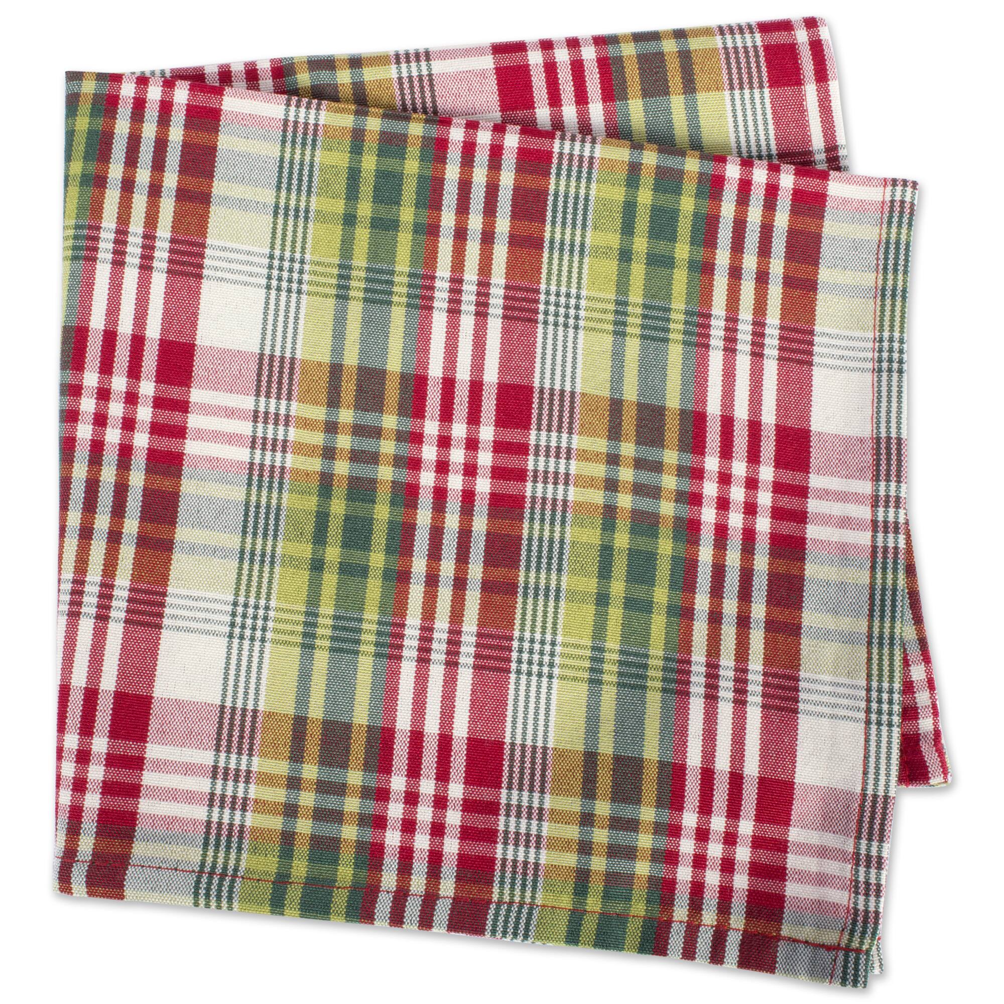 DII® Holly Jolly Plaid Napkin Set, 6ct.